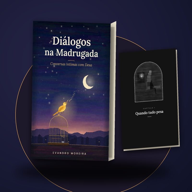 O livro impresso e uma página de abertura em preto e branco